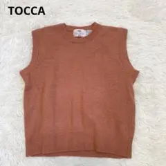 【希少】TOCCAトッカ　ノースリーブニット　ベスト　ジレ　ウール　アンゴラ