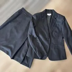 【美品】purelast ピュアラスト 洗える スカート　スーツ ネイビー M