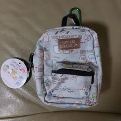 すみっコぐらし　すみっコキャンプ　カラビナ付きリュック型　ミニポーチ