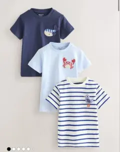 NEXT ブルー系Tシャツ3枚セット