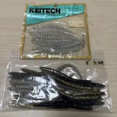 KEITECH CUSTOM LEECH ワームセット 使用済み何本か抜けてますのサムネイル