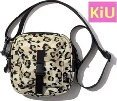 KiU キウ 防水ショルダーバッグ スクエア ポーチ レオパード パターン