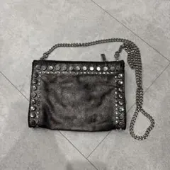 ZARA スタッズ チェーン ショルダーバッグのサムネイル