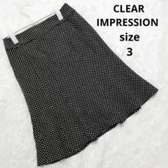 CLEARIMPRESSION/クリアインプレッションドット柄マーメイドスカートのサムネイル