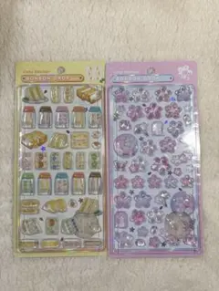 正規品 ボンボンドロップシール和柄　たまごサンド 桜　セット