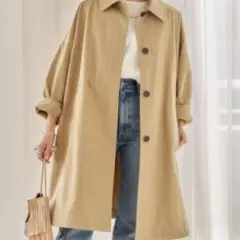 JOURNAL STANDARD ハイカウントワイドステンカラーコート　リネン混