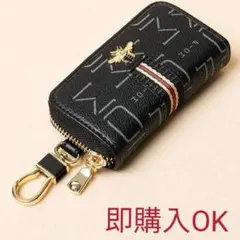 カードキーケース スマートキーケース  6連 2つポケット カード入れ