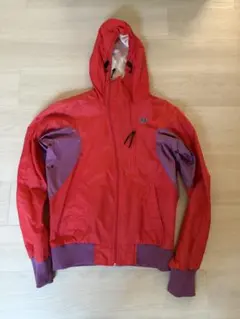 ディーゼル　55DSL ナイロンジャケット 赤/紫 フード付き