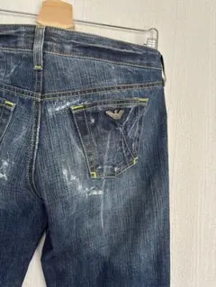 00's90'sy2k EMPORIO ARMANI ダメージ加工 デニムパンツのサムネイル