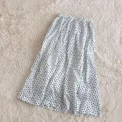 新品タグ付き✨ネストローブ　リネン100% ギャザースカート　花柄　ロング丈のサムネイル