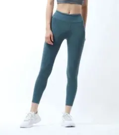 Reebok　レギンス　スパッツ　ヨガ　トレーニング　フープスブルー　M