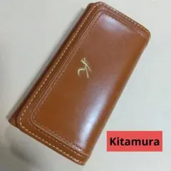 Kitamura キタムラ 中古美品 レザー キーケース ブラウン 男女兼用のサムネイル