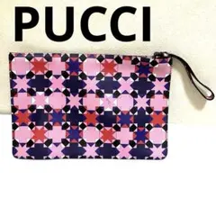 美品】EMILIO PUCCI エミリオプッチ クラッチバッグ 幾何学柄 - メルカリ