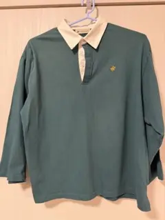 BEVERLY HILLS POLO CLUB M 長袖ポロシャツ グリーン
