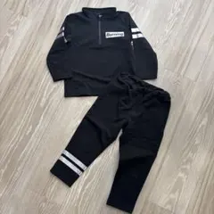 裏起毛　ジャージセット 黒 95 パジャマにも