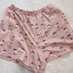 猫柄ピンクショートパンツ Mサイズ ユニクロ ポールアンドジョー