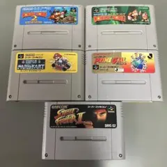 【ジャンク】スーパーファミコンソフト5本セットI