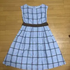 アナトリエ　ノースリーブ チェック柄 ワンピース 36 anatelierのサムネイル