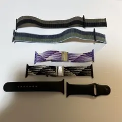 Apple Watch バンドセット ブラック ストライプ 42M