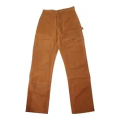 訳あり新品 アメリカ製 Carhartt ブラウンダック ダブルニーパンツ