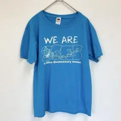 フルーツオブザルーム 半袖Tシャツ クルーネック プリント M 青 綿 デイリーのサムネイル