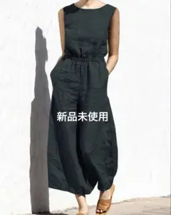 SHEIN オールインワン　サロペット　ブラック　新品未使用のサムネイル