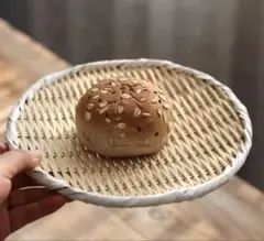 竹製円形バスケット 約21cm