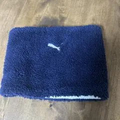ネイビー フリース ネックウォーマー プーマ