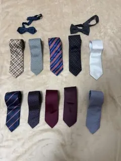 ネクタイ10本＋蝶ネクタイ2本セット　スーツカンパニー等