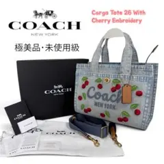 COACH ローグ25 ウィズ ティーローズ デニム 2way バッグ 日本限定