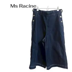 Ms Racine デニム ひざ下パンツ カジュアルデート　大きめLのサムネイル