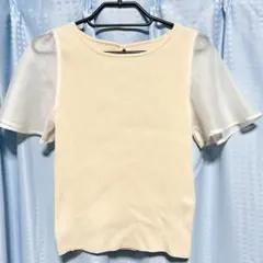 ロペピクニック　半袖　リブカットソー　クリーム　38のサムネイル
