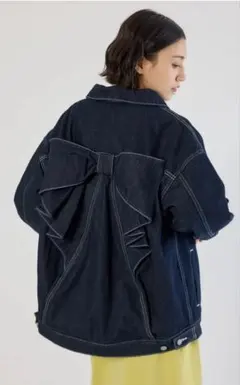 n*o様 ロデオクラウンズ　ビッグリボンデニムジャケット