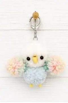 羊毛フェルト セキセイインコ 仲良し クリアケースキーホルダー - メルカリ