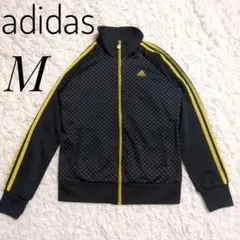 adidas アディダス ドット柄 ジャージ トラックジャケット 金色 黒 水玉