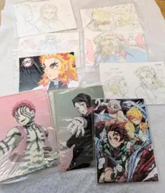 鬼滅の刃 イラストカード・原画セットポストカード映画特典煉獄猗窩座