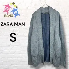 ザラマン　ZARA MAN ニットカーディガン　【S】　長袖　モザイク柄　羽織り