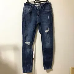 ZARA メンズ　ダメージデニム　スキニージーンズ