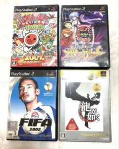 PlayStation2 中古ソフト4点セット 擦れキズ,汚れあり
