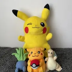 ポケットモンスターぬいぐるみセット(下段当時物あり)