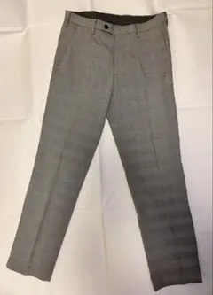 I*P様 UNIQLO グレー チェック柄 スラックス ウエスト79cm