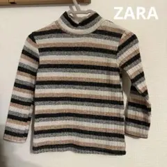 ZARAKIDS　ストライプ タートルネック ニット 長袖12〜１８ヶ月