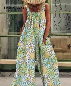 SHEIN LUNE 花柄オーバーオール