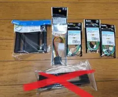 PCパーツ 電源変換、ファン電源延長、SSD/HDDマウンタ