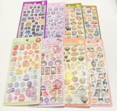 ボンボンドロップシール　和柄　8枚