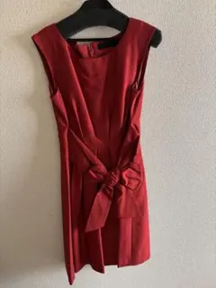 STRAWBERRY-FIELDS パーティードレス ワンピース ウエストリボン