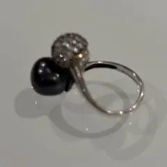 淡水パールシルバーリング