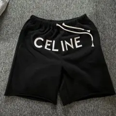 CELINE セリーヌ 24SS ダブルフェイス ジャージー ショートパンツ