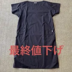 Orcival コットン100% 半袖ワンピース ダークグレーのサムネイル