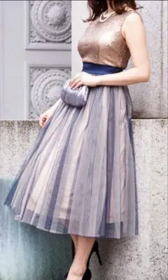 結婚式・お呼ばれワンピース　パーティードレス　XL